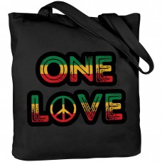 【日常の快適さ】大容量「ONE LOVE」プリントショルダーバッグ - 耐久性のあるポリエステル、軽量、高品質のトートバッグ、固定ストラップ付きで日常通勤、旅行、ショッピングに最適 - カジュアルスタイル、手洗い可能