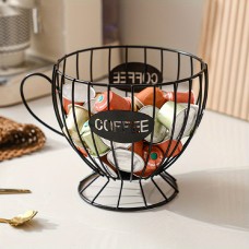ブラックの北欧スタイルのコーヒーカプセルラック、ライトラグジュアリーなホーム用スナックキャンディ収納ラック、コーヒーショップやバーのディスプレイラック