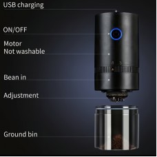 電動コーヒーミル、家庭用USB充電式小型コーヒーミル、旅行ビジネス用ポータブル全自動ミル、手動で挽いたコーヒーマシン