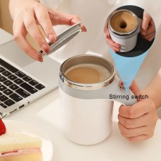 ステンレス製自動撹拌コーヒーマグ - 磁気回転ブレンダー、コーヒー＆ミルク用自動混合カップ、電池式キッチンガジェット、怠惰なウォーマーボトル