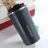 1個 ダブルレイヤー ステンレス製真空トラベルマグ、510ml/17.2oz 再利用可能な断熱カップ、コーヒーや紅茶に適し、ホリデーギフトとしても