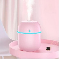 コンパクトピンクUSBアロマディフューザー＆クールミスト加湿器LEDライト付き - 家庭、オフィス、車に最適、リフレッシュアンバイエントスプレー、休日＆学校に戻るための完璧なギフト、カーエアフレッシュナー|モダンエステティック|LEDライト機能