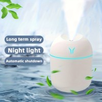 USB給電式ナイトライト付き加湿器、静音運転、長時間スプレー、自動シャットダウン機能 - 寝室・リビングルーム・オフィス・車用に最適 - クリスマスプレゼントにぴったり