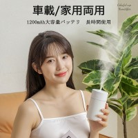 ミニデスクトップサウンドウェーブ技術加湿器、230ml、ライト付き、おしゃれで静音運転、部屋や寝室に適した乾燥防止効果、簡単お手入れ