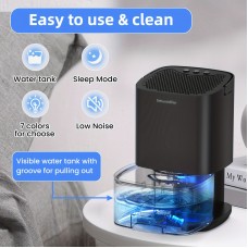 1個 吸気器 1000ml、家庭用ポータブル吸気器、小型吸気器に7色のLED付き、超静音＆自動シャットオフ、寝室・バスルーム用吸気器